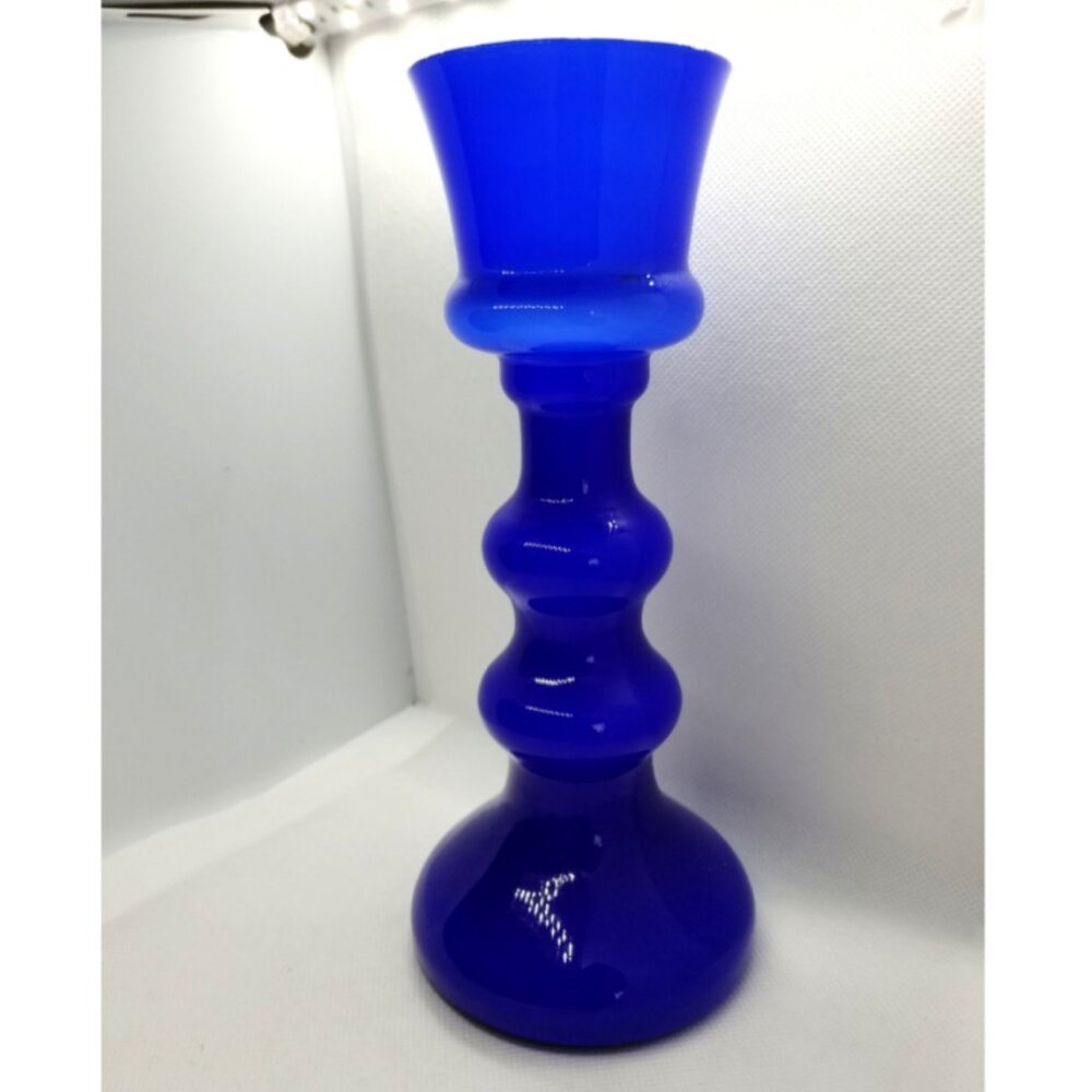 Vintage Enesco Deep Blue Cased Vase - Picture 3 of 7